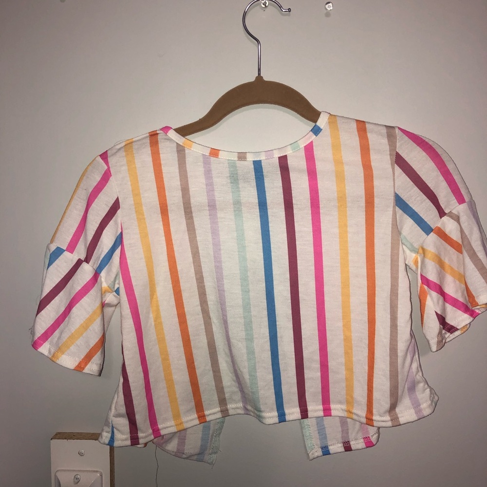 Rainbow crop top